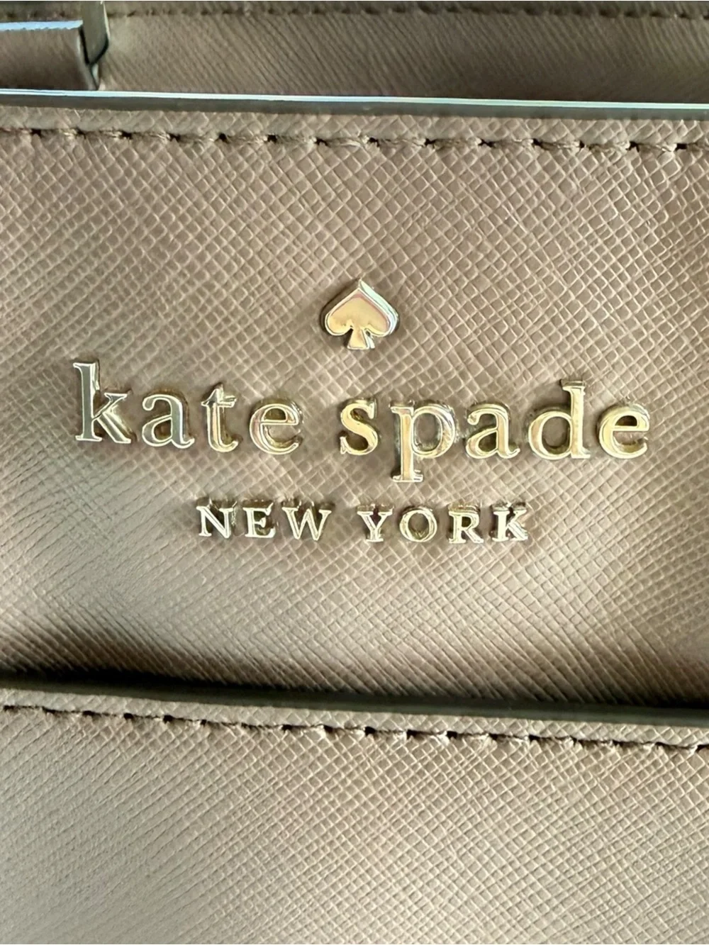 Kate Spade New York Staci Satchel Women Saffiano Leather Mauve Handbag Bag